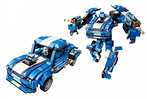 Конструктор – Трансформер – Робот-машина с фигуркой, 815 деталей (Enlighten Brick, BRICK3303 (9))